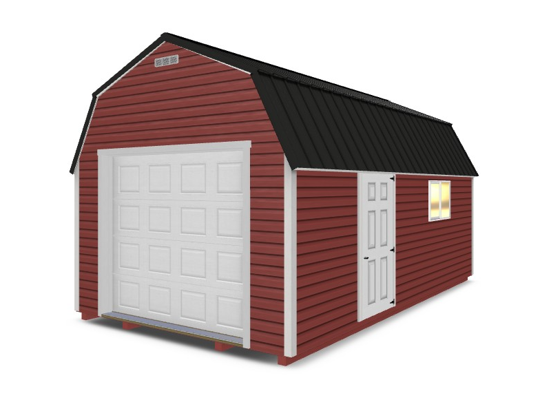 Lofted Single Car Garages